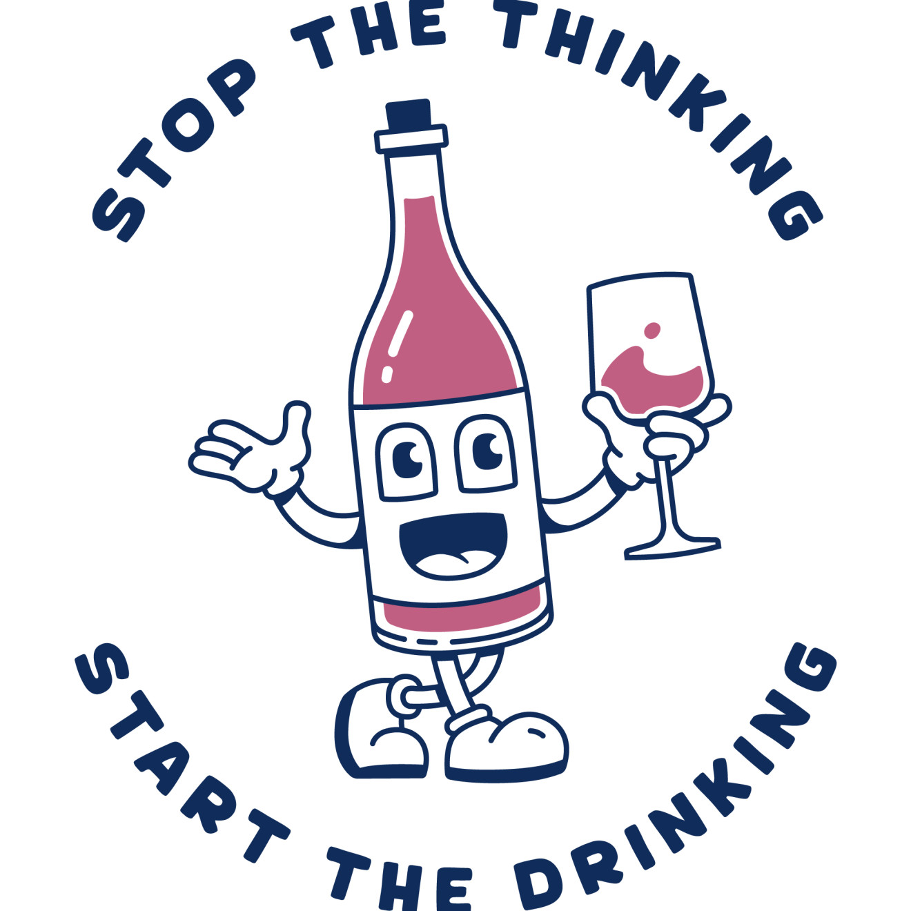 Afbeelding van het product Vino loco, uit de product categorie T-shirts volwassenen